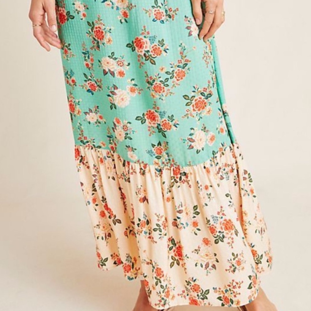 Farm Rio for Anthropologie Dotted Swiss Tiered Skirt